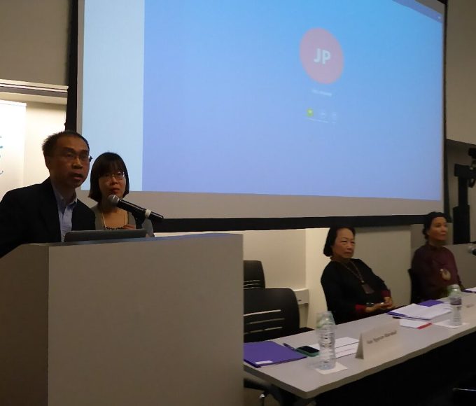 Tuong Vu, Director giving a presentation