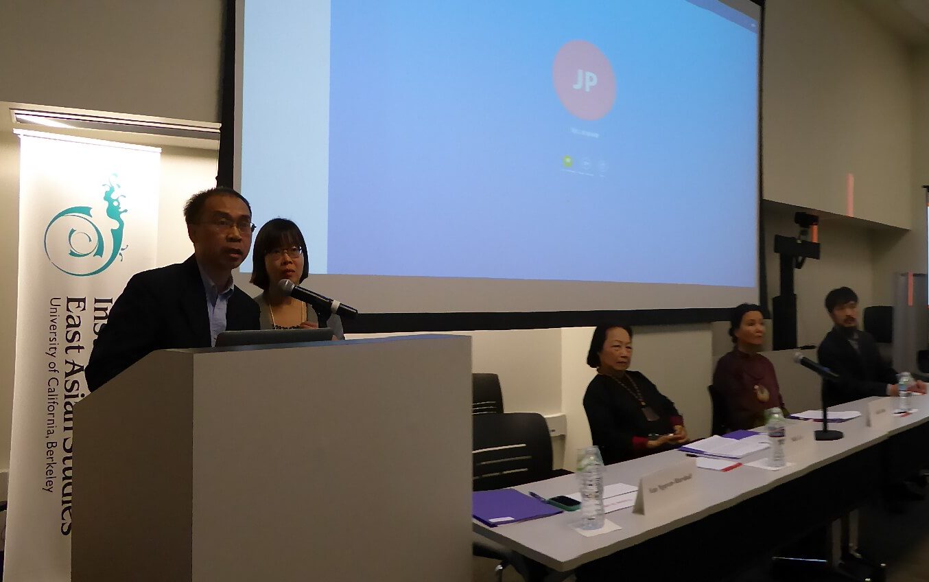 Tuong Vu, Director giving a presentation