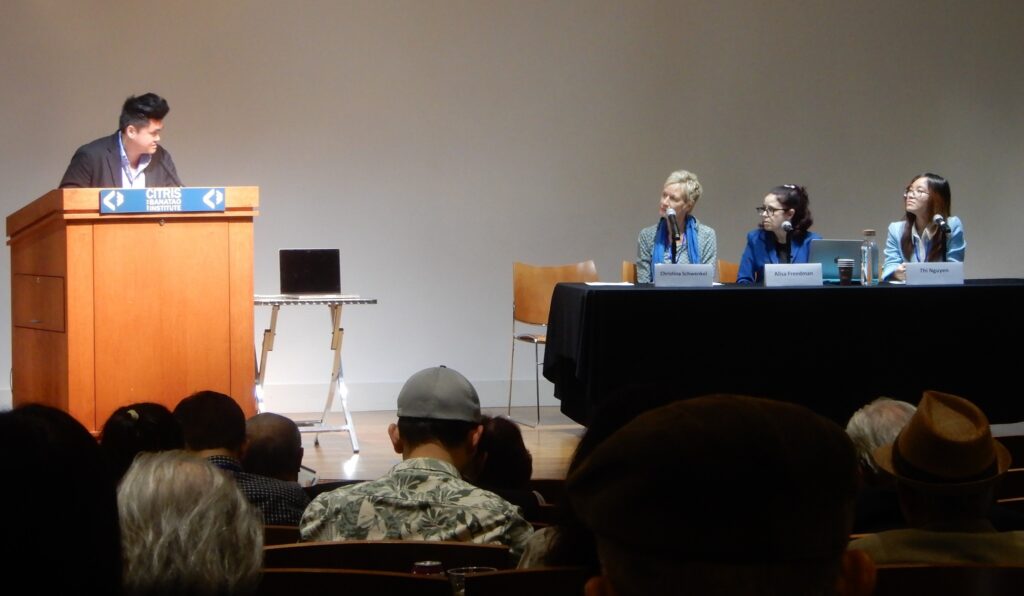 Panel 4 Speakers featuring  Y Thien Nguyen, Christina Schwenkel, Alisa Freedman, and Thi Nguyen